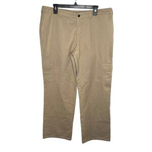 Dickies Cargo Pants Women's Size 16R Khaki Tan Relaxed Work Outdoors